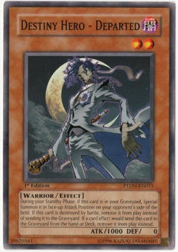YuGiOh! - Destiny HERO - Departed - PTDN-EN015 - 1st Edition - Common - Image 1