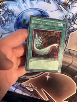 (27) Yugioh Harpie's Feather Duster SDD-003 Parallel Secret Rare LP - Image 2