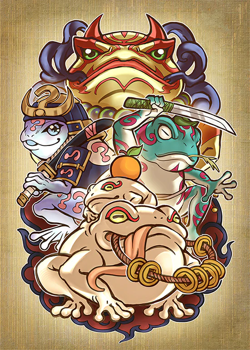 Mana Moon Amanda LaPalme Frog Army Sleeves Yugioh 70ct - Out of Print! - Image 2