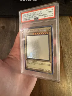 Blue-Eyes White Dragon Ghost Rare GFP2-EN175 2022 Yugioh PSA 9 Mint - Image 4