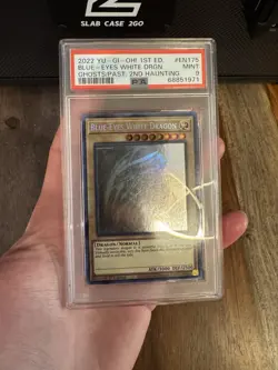 Blue-Eyes White Dragon Ghost Rare GFP2-EN175 2022 Yugioh PSA 9 Mint - Image 5