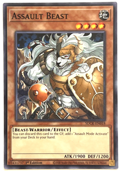 YuGiOh! - Assault Beast - SDCK-EN018 - 1st Edition - Common - Image 1