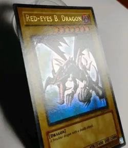 Yugioh Red-Eyes B. Dragon Legend of Blue-Eyes Ultra LOB-070 Unlimited NM - Image 3