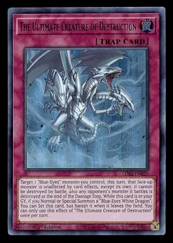 YuGiOh The Ultimate Creature of Destruction LDS2-EN030 (BLUE) Ultra 1st Ed Card - Image 1