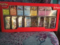 PokemonTCG Prismatic Evolutions Costco 8 Mini-Tin Bundle w Promo Cards - Image 1