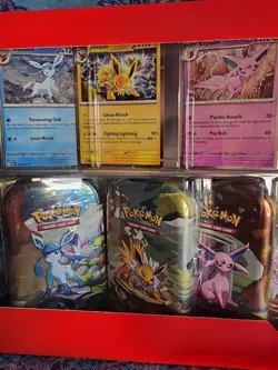 PokemonTCG Prismatic Evolutions Costco 8 Mini-Tin Bundle w Promo Cards - Image 3