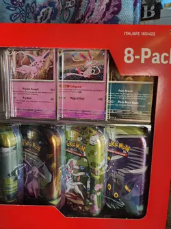 PokemonTCG Prismatic Evolutions Costco 8 Mini-Tin Bundle w Promo Cards - Image 4