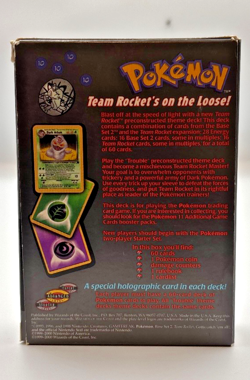 Pokemon Cards - Trouble Theme Deck - Opened Complete - Team Rocket Dark Arbok - Image 4