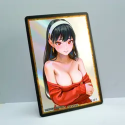 YOR FORGER Waifu Anime Card LIMITED 1/1 Custom TCG Holo T11158 - Image 2