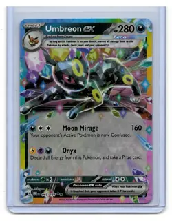 Umbreon ex 060/131 Prismatic Evolutions Double Rare Holo Pokemon TCG Card NM - Image 1