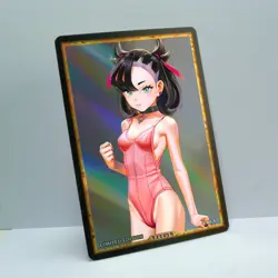 MARNIE Waifu Anime Card LIMITED 1/1 Custom TCG Holo Goddess Story ACG T11119 - Image 2