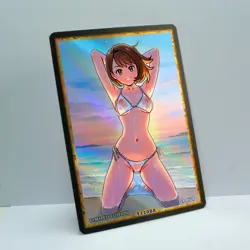 GLORIA Waifu Anime Card LIMITED 1/1 Custom TCG Holo Goddess Story ACG T11088 - Image 2