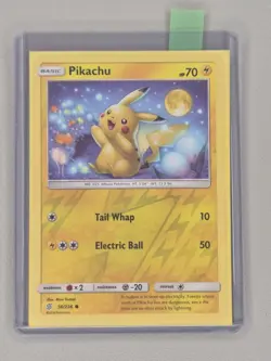 Pokemon TCG Pikachu 52/236 Card Unified Minds Reverse Holo Rare Mint - Image 1