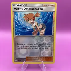 Pokemon Card Misty's Determination Hidden Fates Reverse Holo 62/68 - Image 1