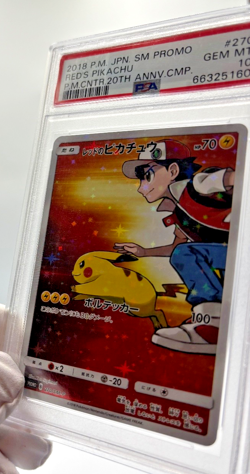 Pokemon Cards PSA 10 Red's Pikachu 270/SM-P Pokemon Center 20th Anniversary JPN - Image 5
