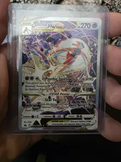 Pokemon Deoxys VSTAR TCG Holo Card Crown Zenith: Galarian Gallery GG46/GG70 - Image 1