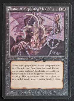 Chains of Mephistopheles Magic Card Legends MTG Reserved List - Image 1