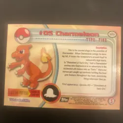 Charmeleon No 5 2000 Tv Animation Topps Chrome Holo Pokemon Card. - Image 2