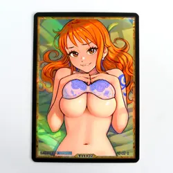 NAMI Waifu Anime Card LIMITED 1/1 Custom TCG Holo Goddess Story ACG T11132 - Image 1