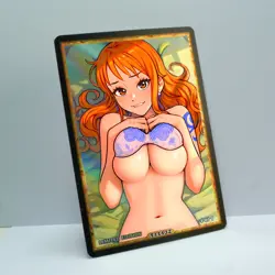 NAMI Waifu Anime Card LIMITED 1/1 Custom TCG Holo Goddess Story ACG T11132 - Image 2