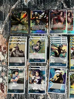 One Piece TCG Cards-Blue Deck Alt-Art, SR & R lot. Aramaki, Boa, Newgate NM - Image 2