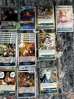 One Piece TCG Cards-Blue Deck Alt-Art, SR & R lot. Aramaki, Boa, Newgate NM - Image 4