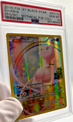 Pokemon Cards - PSA 10 Mew XY110 - Black Star Promo FA Mythical PM Collection - Image 3
