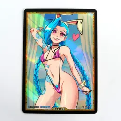 JINX Waifu Anime Card LIMITED 1/1 Custom TCG Holo Goddess Story ACG T11101 - Image 1