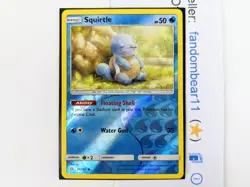 Squirtle REVERSE HOLO card 22/181 Sun & Moon Team Up 2019 Turtle Pokemon - Image 3