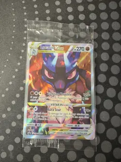 Lucario VSTAR SWSH291 SWSH: Sword & Shield Promo Cards Holo SEALED - Image 1