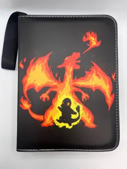 Pokemon Trading Card Three Ring Binder with 50 Pages and Carry Strap - Charizard - Image 3