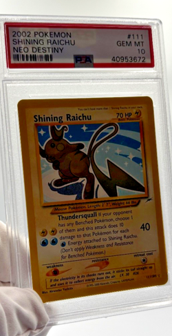 Pokemon Cards - PSA 10 Shining Raichu 111/105 - Neo Destiny - GEM MT - PSA10 - Image 4