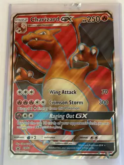 Charizard GX Pokemon Card - Wing Attack Crimson Storm Raging Out GX - Image 1