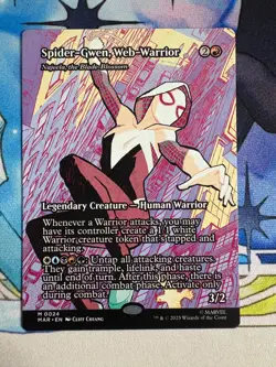 2025 MTG Spider-Man Spider-Gwen, Web-Warrior Borderless #24 - Image 1