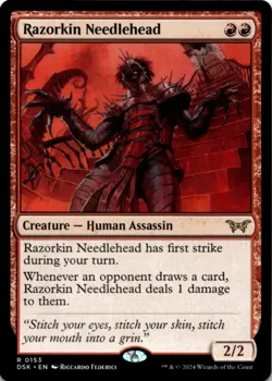 MTG Razorkin Needlehead Normal NM Duskmourn: House of Horror Magic 153 - Image 1