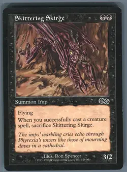 Magic the Gathering MTG Urza's Saga Skittering Skirge #158 Buy 2 Get 1 - Image 1