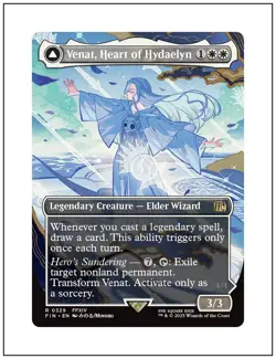 1x Venat, Heart of Hydaelyn, Final Fantasy, Borderless Art, MTG NM - Image 1