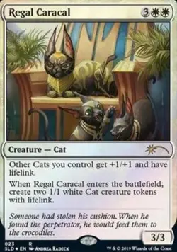 Near Mint x 1 Regal Caracal - Foil Secret Lair Drop Series - FOIL - Image 1