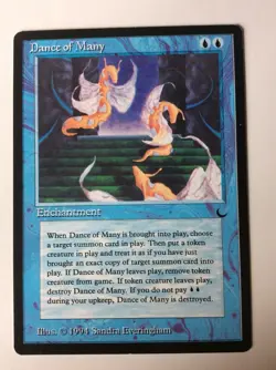 MTG - Dance of Many - The Dark - Rare - Very Good Condition - Image 1