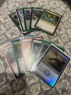 Magic The Gathering Lot Of 11 Cards Includes Rares And Foils - Image 1