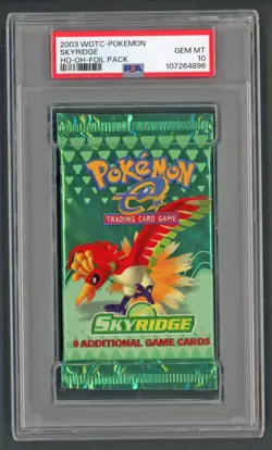 Pokemon Cards - PSA 10 Skyrdige Booster Pack Ho-Oh - Foil Pack - GEM MT - Image 1