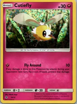 Pokemon TCG Cutiefly 10/12 McDonald's Collection 2017 Holo LP - Image 1