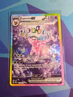 Pokemon TCG SV Prismatic Evolutions Espeon EX Sir 155/131 NM Pack Fresh - Image 1