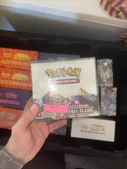 Pokemon Sword & Shield Rebel Clash Booster Box - Sealed - Image 1