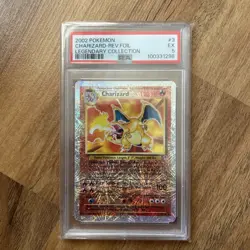 Pokemon 2002 Legendary Collection #3 Charizard Reverse Foil PSA 5 - Image 1