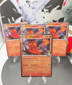 X4 Playset - Ethan's Magcargo 036/182 Sv10: Destined Rivals Holo - Pokemon - Image 3