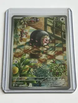 Lechonk 209 / 197 Pokemon Obsidian Flames 2023 MT - 9.0 + Illustration Rare Holo - Image 1