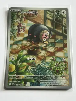 Lechonk 209 / 197 Pokemon Obsidian Flames 2023 MT - 9.0 + Illustration Rare Holo - Image 2