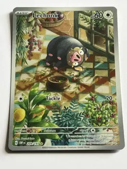 Lechonk 209 / 197 Pokemon Obsidian Flames 2023 MT - 9.0 + Illustration Rare Holo - Image 4