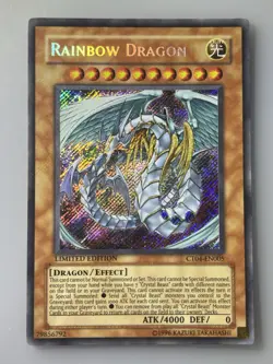 Rainbow Dragon CT04-EN005 Limited Edition Secret Rare - Lightly Played - Image 1